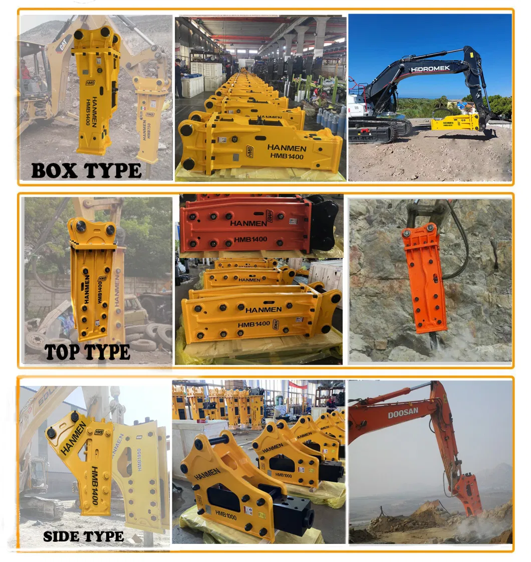 20ton 30ton Side Type Concrete Rock Stone Hammer Hydraulic Breaker for Excavator/Digger