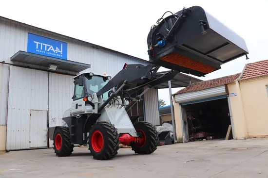 Toros China Cheap Woods V Schneeschild 1500 kg kleiner Garten-Erdbewegungstraktor Frontend Mini 1,5 Tonnen Radlader zu niedrigem Preis